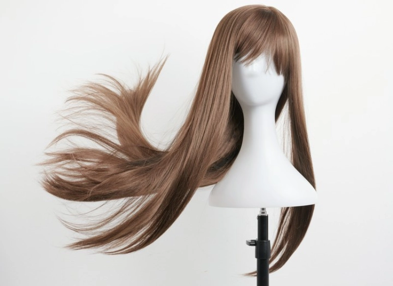 blond peruka z włosów naturalnych